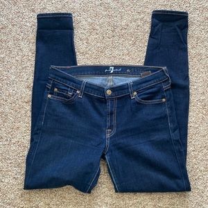 7 for All Mankind “the skinny” mid rise jeans